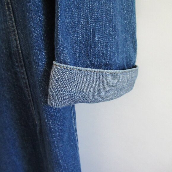 Liz Claiborne denim button front 3/4 sleeve knee length dress*Sz 10* - Picture 5 of 5